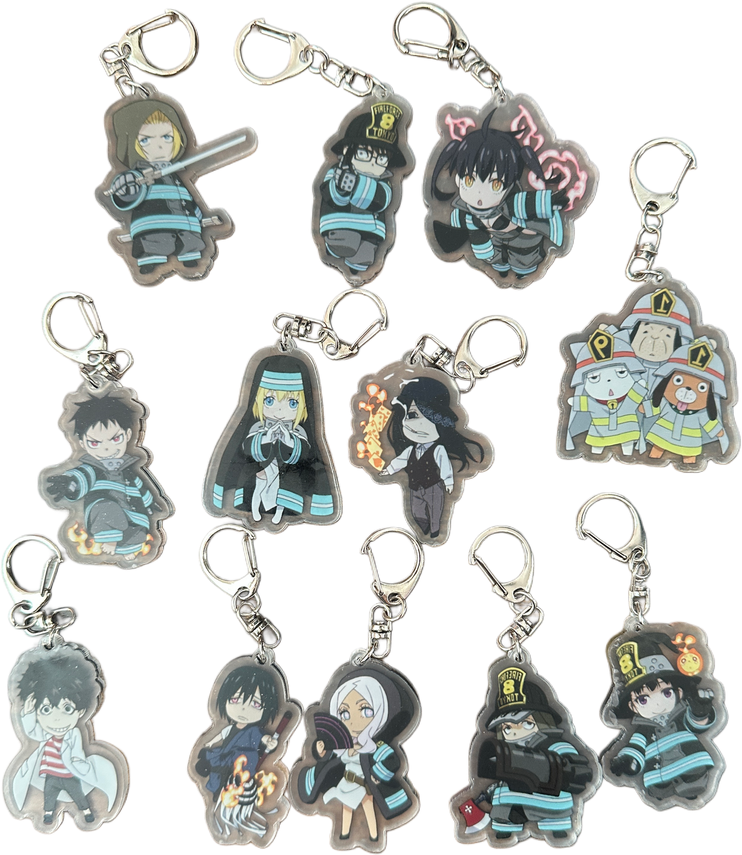 Fire Force Shinra Stoff Schlüsselanhänger