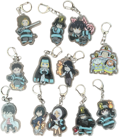 Fire Force Shinra Stoff Schlüsselanhänger