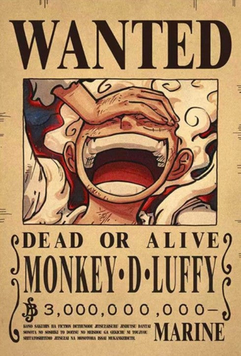 One Piece Bounty Poster