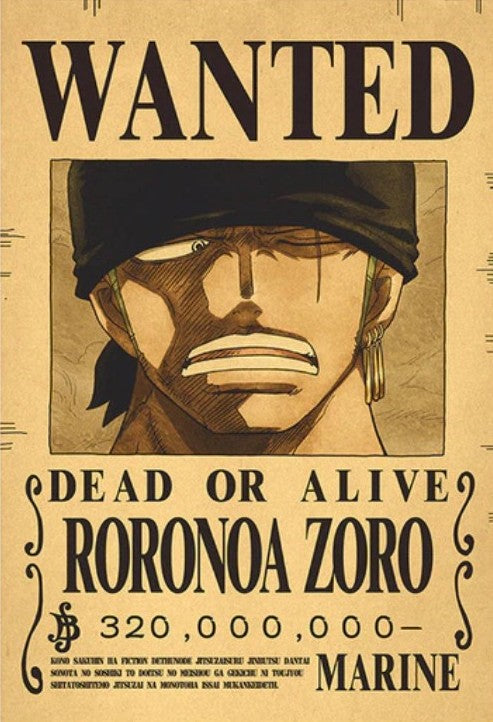 One Piece Bounty Poster