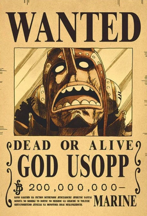 One Piece Bounty Poster