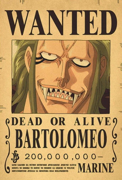 One Piece Bounty Poster