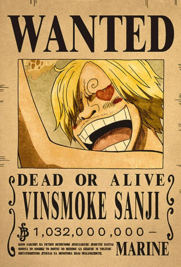 One Piece Bounty Poster